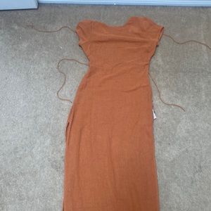Free people maxi dress orange